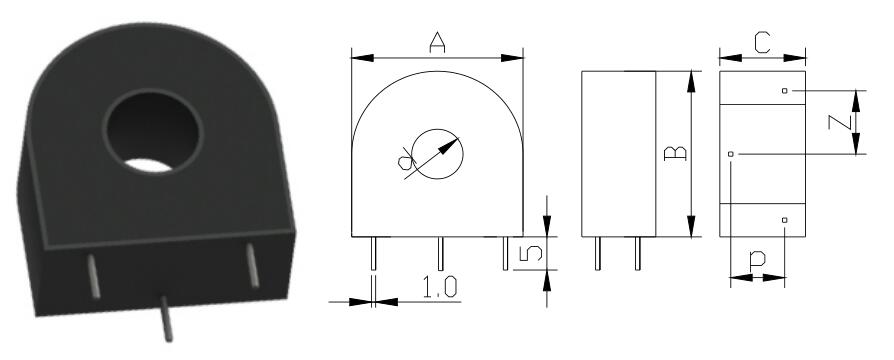 Type A: Dual pins, usually smaller in size and smaller in current range, usually using ultra-fine crystal cores with higher precision;  Type B: Four-pin parallel pins, usually the current is from large to small, usually using ultra-microcrystalline iron core, so the accuracy is higher；  Type C: Front and rear parallel pins, usually the current is from large to small, usually using ultra-microcrystalline iron core, so the accuracy is higher;  Class D: Three-pin, usually use silicon steel wound core, so the accuracy is not as good as the ultra-microcrystalline core, but the load capacity is strong.